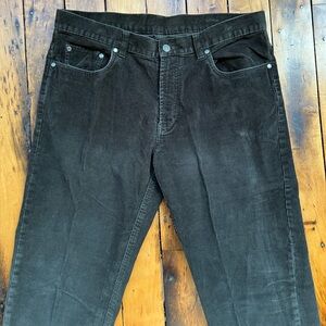 Brooks Brothers Men’s 36x32 (Fits 36x28) Corduroy Pants Forest Green Cords Faded